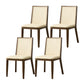 Traditional Style Dining Chair Armless Chairs with Wood Legs for Home