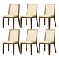 Traditional Style Dining Chair Armless Chairs with Wood Legs for Home