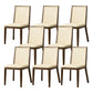 Traditional Style Dining Chair Armless Chairs with Wood Legs for Home
