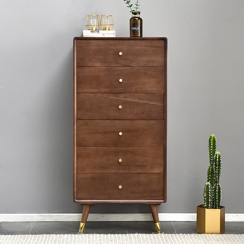 Klassieke glam -verticale lingerie kist massief houten slaapkamer opbergkast