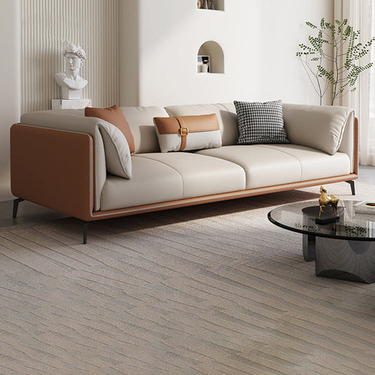 Cuscini contemporanei braccio top cuscino standard divano in pelle genuina