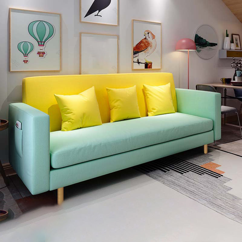 Moderno slip shood standard coperto con divano braccio quadrato di stoccaggio