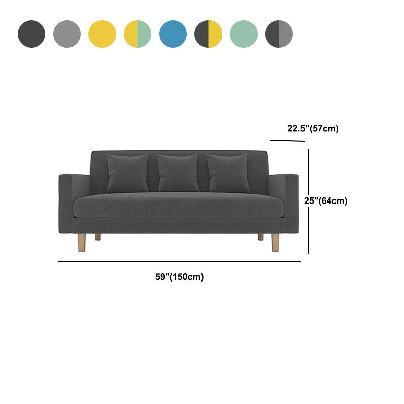 Moderno slip shood standard coperto con divano braccio quadrato di stoccaggio