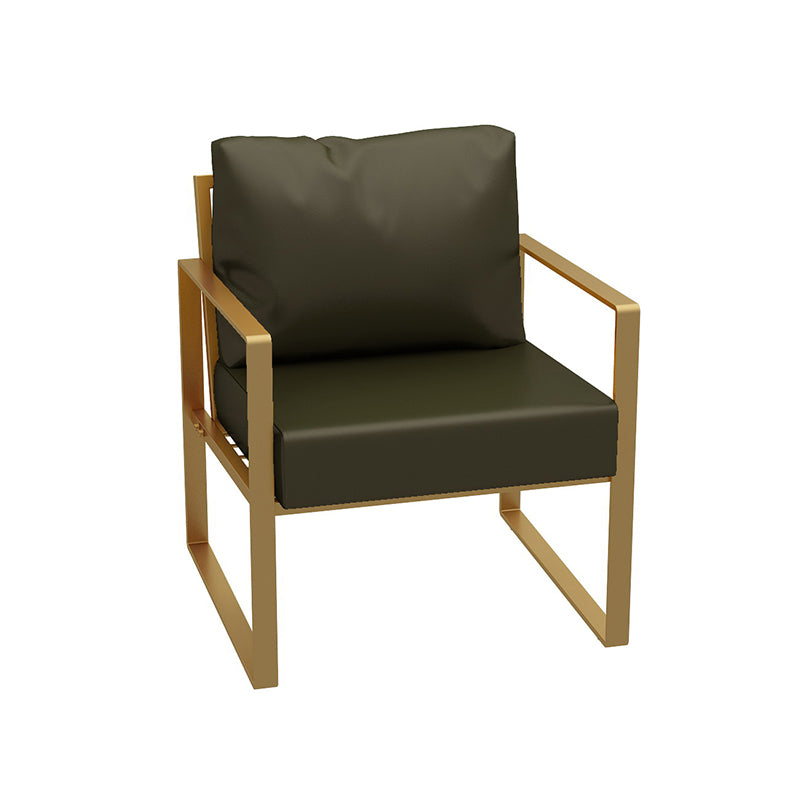 26,77 "W Faux Leder Quadratarmofofa zeitgenössisches Sofa für Wohnzimmer