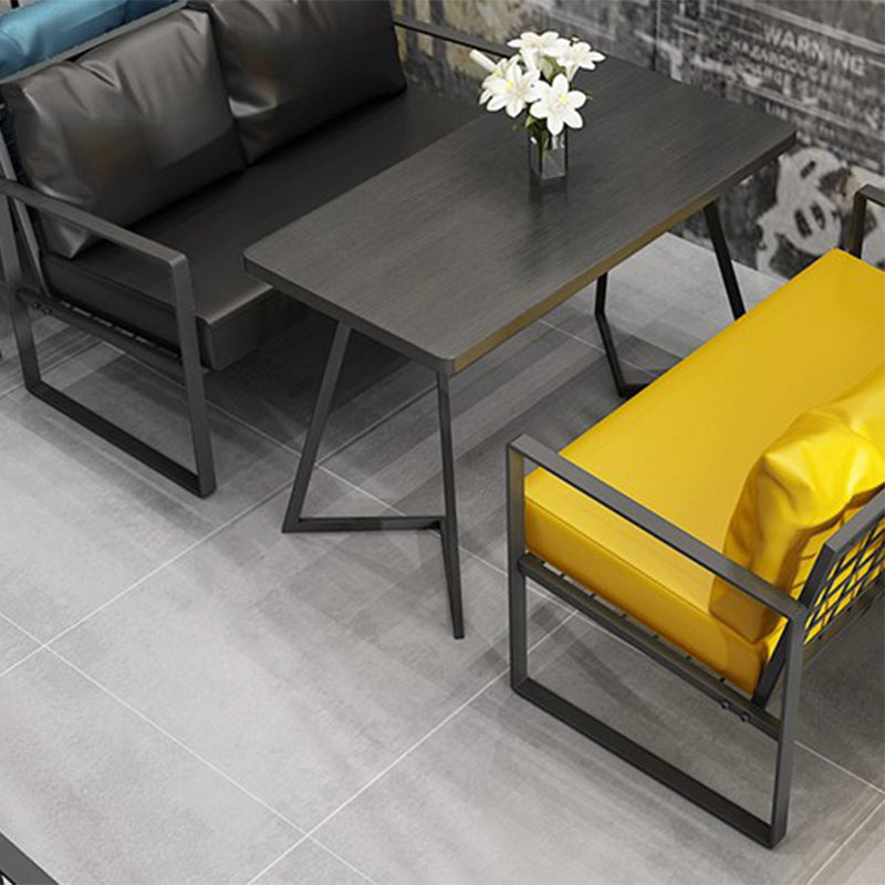 26,77 "W Faux Leder Quadratarmofofa zeitgenössisches Sofa für Wohnzimmer