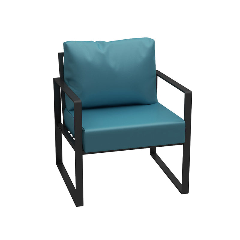 26,77 "W Faux Leder Quadratarmofofa zeitgenössisches Sofa für Wohnzimmer