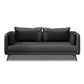 31.49 "H Faux Leather Contemporary Tuxedo Arm Sofa Standard Sofa