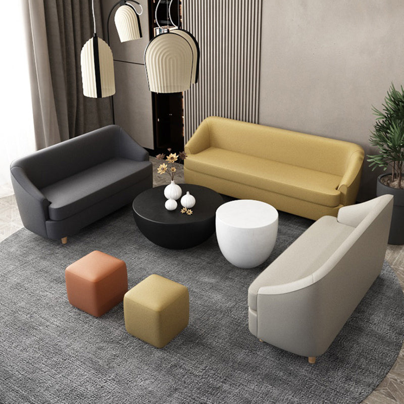 21,65 "W x 27,55" H divano braccio incasso in pelle finta