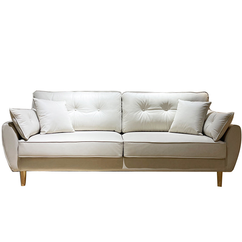 63.38 Inch Long Flared Arm Sofa Contemporary Standard Sofa for Living Room