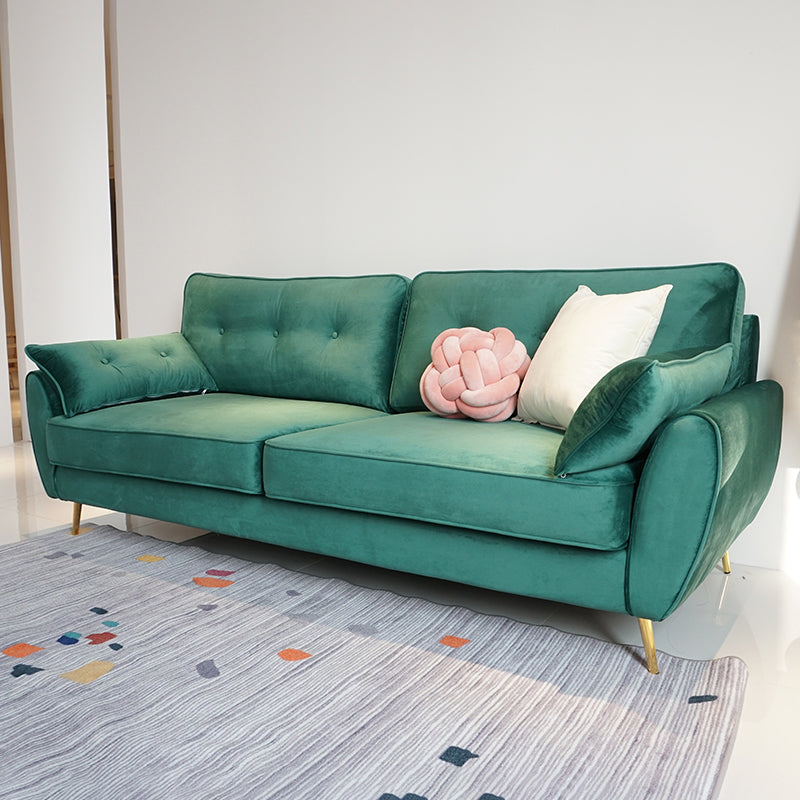 63.38 Inch Long Flared Arm Sofa Contemporary Standard Sofa for Living Room