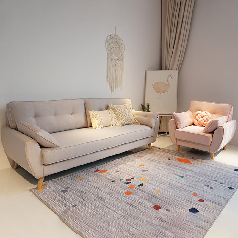 63.38 Inch Long Flared Arm Sofa Contemporary Standard Sofa for Living Room