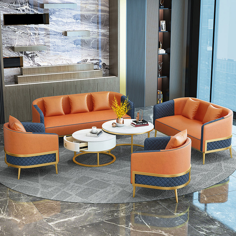 27,55 "W x 29,52" H divano a braccio inclinata in pelle finta divano standard contemporaneo