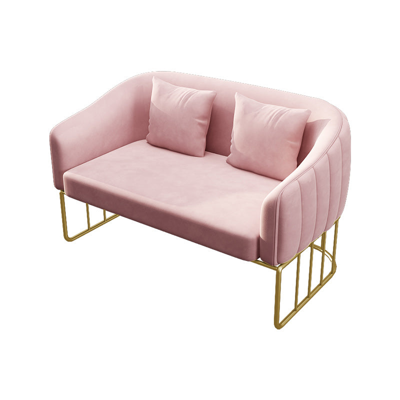 25,59 "W x 29.52" H divano a smoking in velluto divano contemporaneo divano con schiena stretta