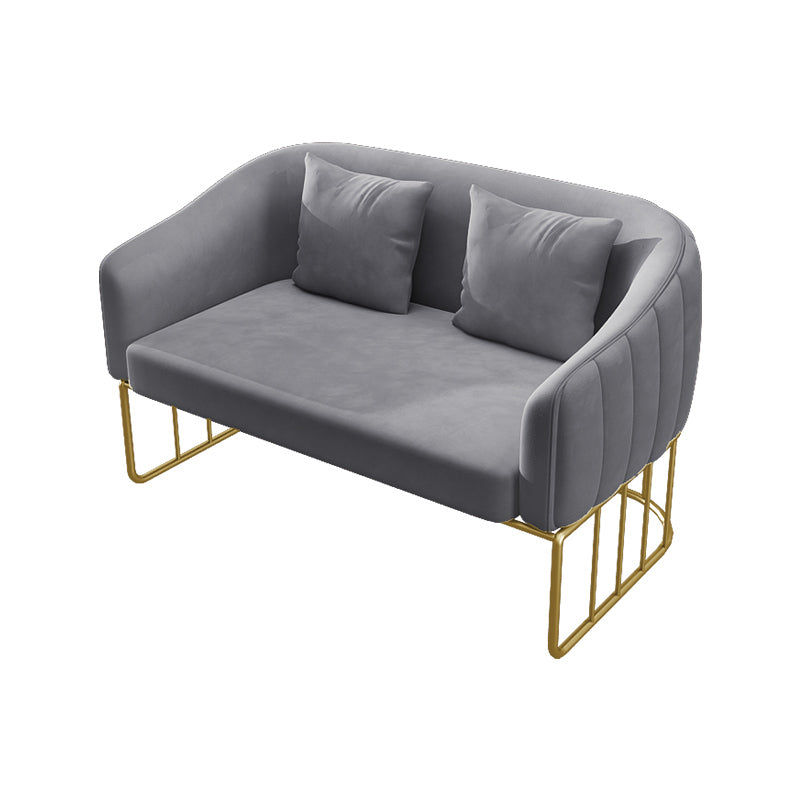 25,59 "W x 29.52" H divano a smoking in velluto divano contemporaneo divano con schiena stretta