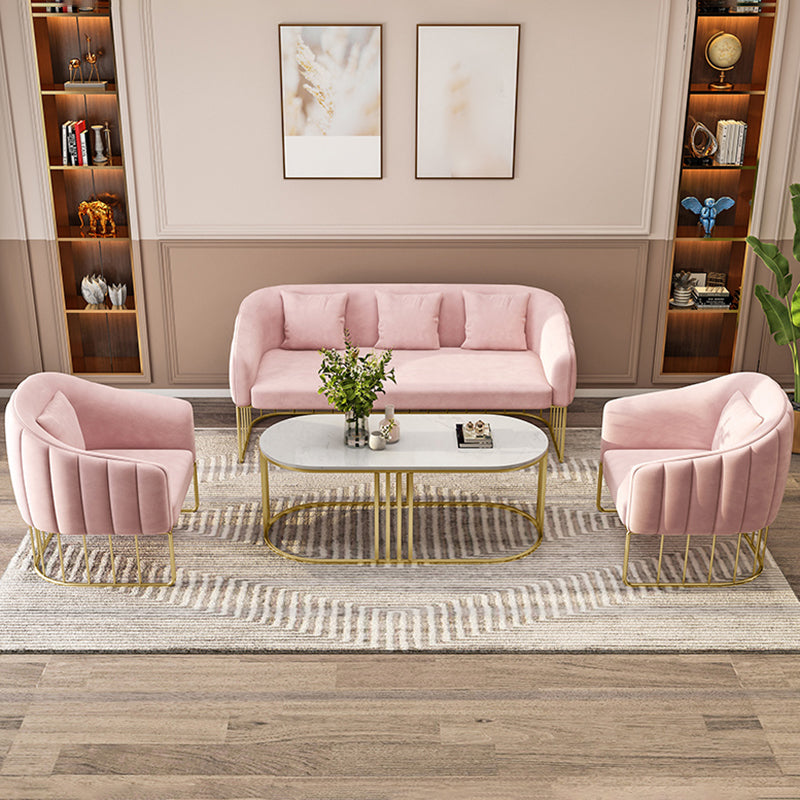 25,59 "W x 29.52" H divano a smoking in velluto divano contemporaneo divano con schiena stretta