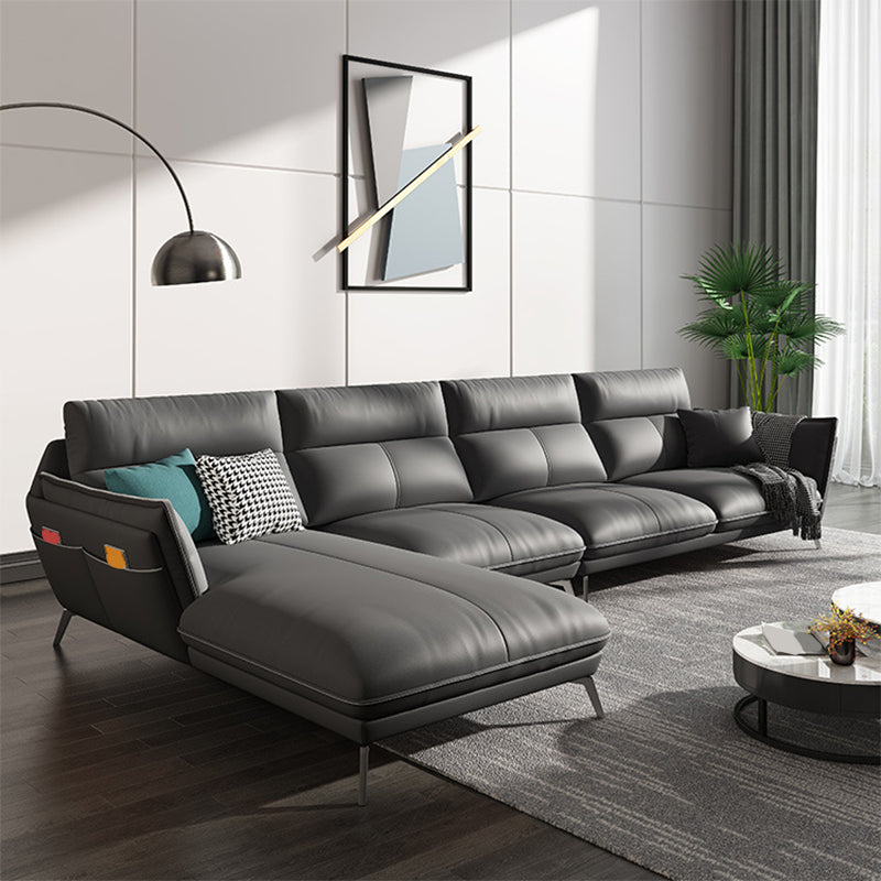 Divano in stile moderno imitazione imitazione in pelle bracciolo cuscino divano posteriore