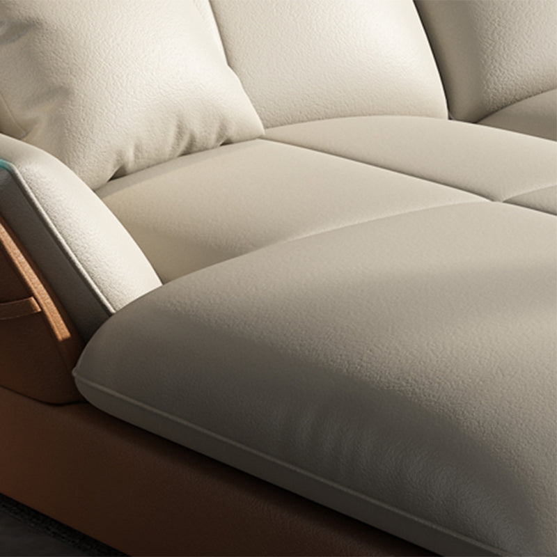 Collapsible Armrest Cushioned Backrest Sofa Bed Sponge Padded Sofa Clearhalo 'furn' 'furn_sectionals' 'Furniture' 'Living Room Furniture' 'Sectionals' 5583422