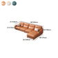 Sloped Armrest Cushioning Backrest Sofa Bed Latex Seat Padding Multicolor Selection Sofa