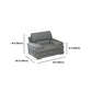 Upholstered Armrest Cushioned Back Sponge Padded Sofa Bed Grey/yellow Sofa Clearhalo 'furn' 'furn_sectionals' 'Furniture' 'Living Room Furniture' 'Sectionals' 5583555