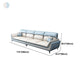 Faux Leather Flared Arm Sofa/Sectional for Liiving Room and Apartment