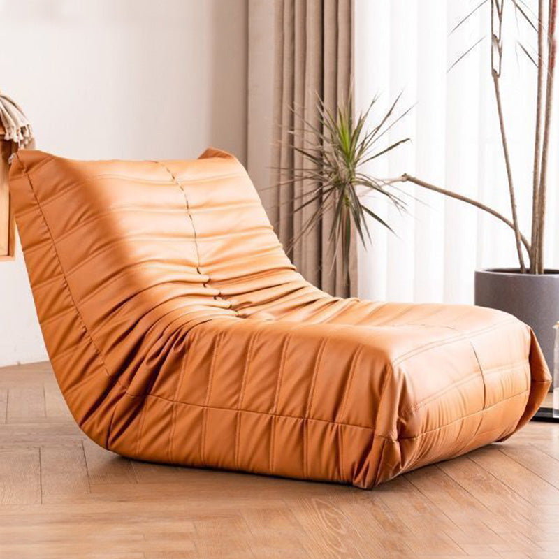 Sewn Pillow Back Accent Chair 27.5" H Armless Chair for Living Room