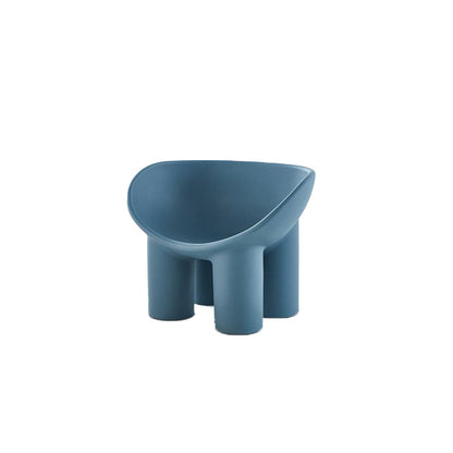 Four Leg Papasan Chair 33.07" L x 18.11" W x 24.80" H Armless Accent Chair with Fixed Back Peacock Blue Clearhalo 'Accent Chairs' 'accent_chairs' 'Chairs & Seating' 'furn' 'furn_accent_chairs' 'Furniture' 'Living Room Furniture' 5583621