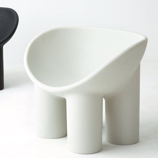 Four Leg Papasan Chair 33.07" L x 18.11" W x 24.80" H Armless Accent Chair with Fixed Back Clearhalo 'Accent Chairs' 'accent_chairs' 'Chairs & Seating' 'furn' 'furn_accent_chairs' 'Furniture' 'Living Room Furniture' 5583623