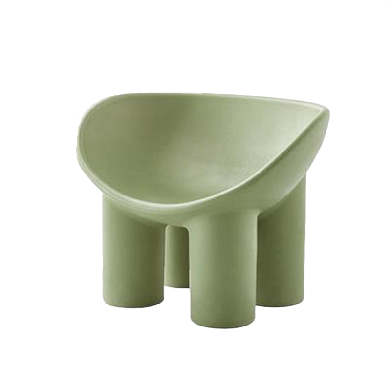 Four Leg Papasan Chair 33.07" L x 18.11" W x 24.80" H Armless Accent Chair with Fixed Back Light Green Clearhalo 'Accent Chairs' 'accent_chairs' 'Chairs & Seating' 'furn' 'furn_accent_chairs' 'Furniture' 'Living Room Furniture' 5583626