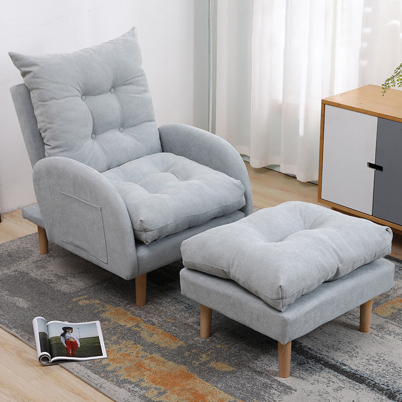 Linnen converteerbare stoel 28.74 "l x 33.85" w x36.61 "h tufted kussens stoel