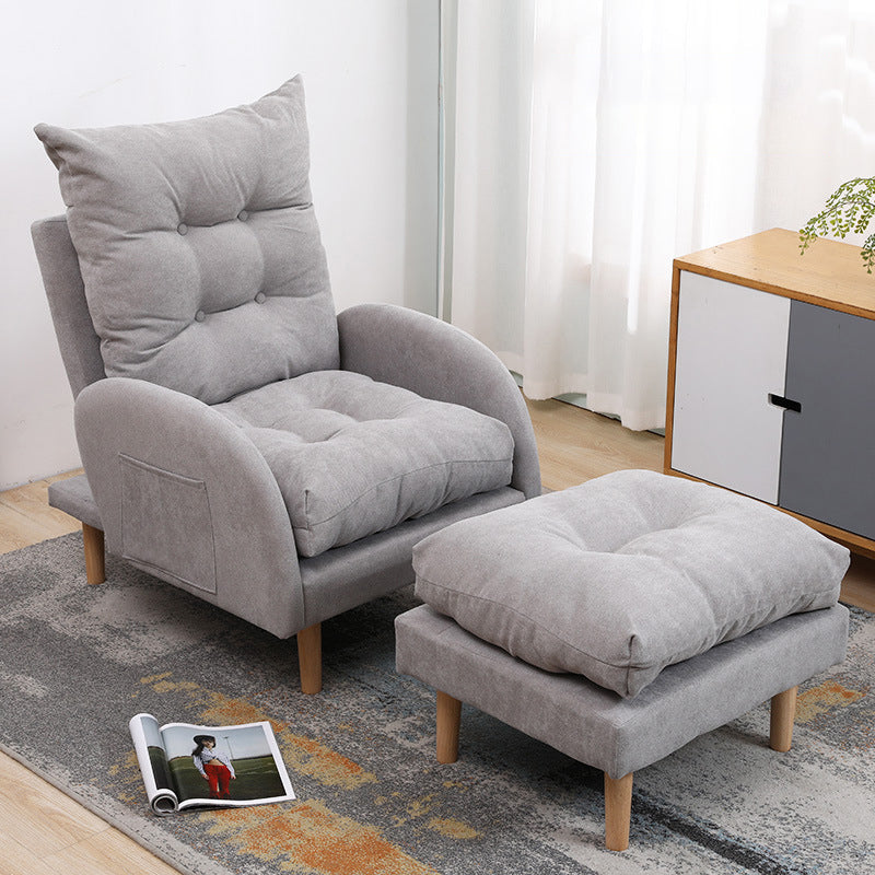 Linnen converteerbare stoel 28.74 "l x 33.85" w x36.61 "h tufted kussens stoel