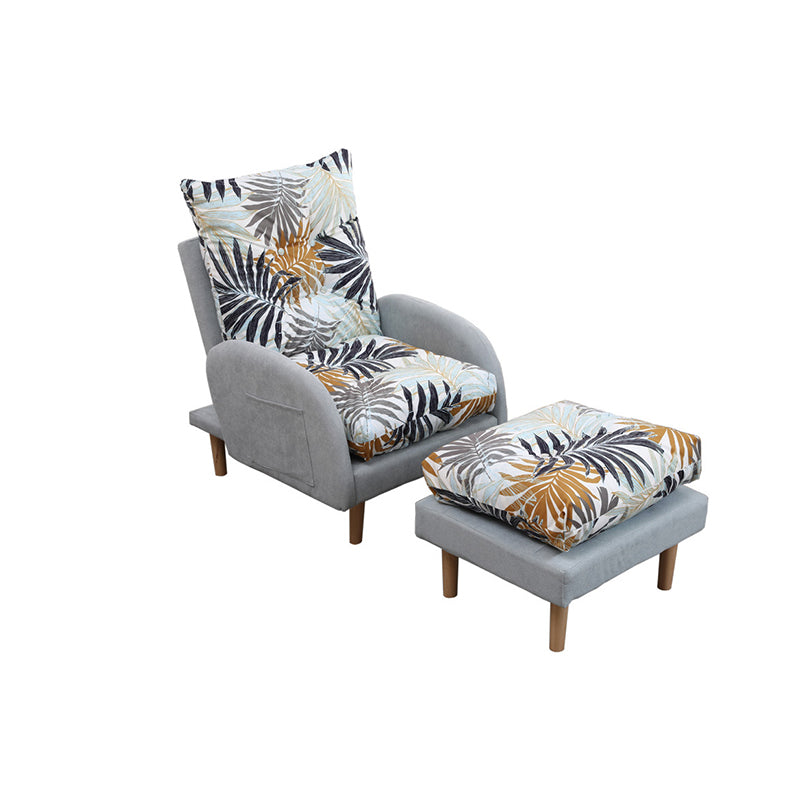 Linnen converteerbare stoel 28.74 "l x 33.85" w x36.61 "h tufted kussens stoel