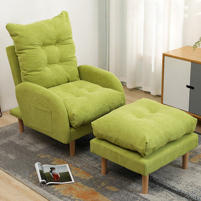 Linnen converteerbare stoel 28.74 "l x 33.85" w x36.61 "h tufted kussens stoel