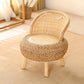 Rattan armloze stoel 19.68 "L x 19.68" W Basic Four Legs Chair for Living Room