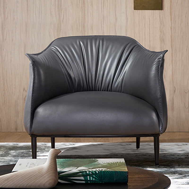 Chaise de bras en faux cuir 32.28 "L x 32.28" W x 29,92 "H Accent fauteuil pour le salon