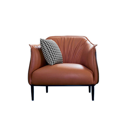 Chaise de bras en faux cuir 32.28 "L x 32.28" W x 29,92 "H Accent fauteuil pour le salon