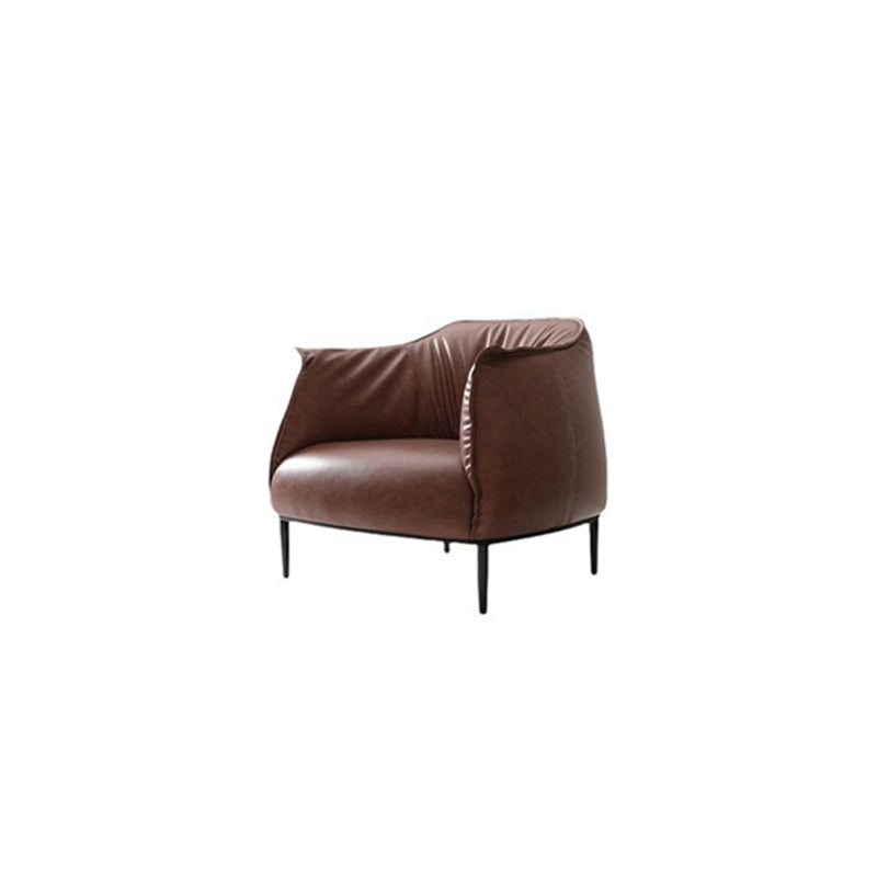 Chaise de bras en faux cuir 32.28 "L x 32.28" W x 29,92 "H Accent fauteuil pour le salon