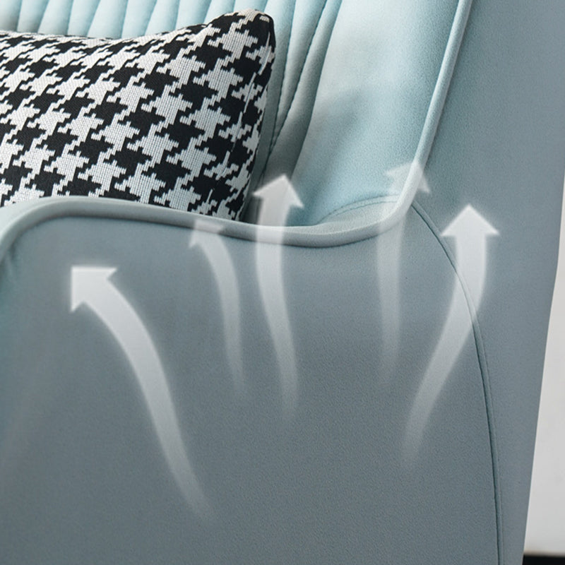 Faux Leather Chair 31.4" L x 27.5" W x 35.4" H Arms Included Chair Clearhalo 'Accent Chairs' 'accent_chairs' 'Chairs & Seating' 'furn' 'furn_accent_chairs' 'Furniture' 'Living Room Furniture' 5583865