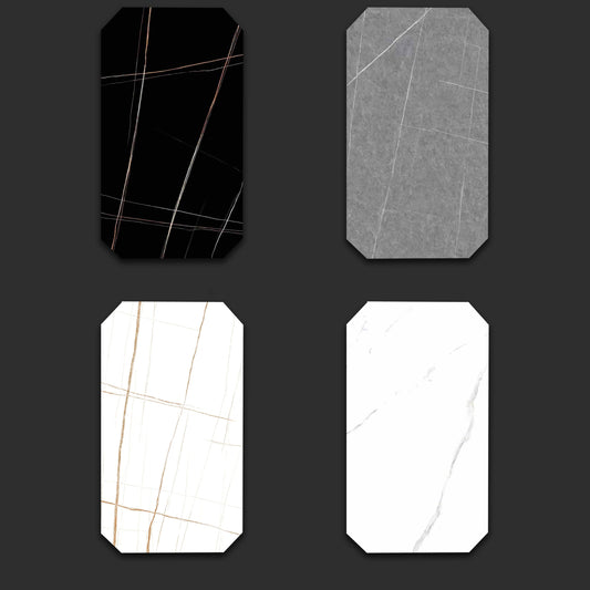 Luxuriöser Marmorattrack Metal Eingangsstange Coat Rack Lagerregale