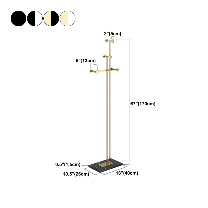 Moderno marmo free standing splendido rastrello in metallo per soggiorno