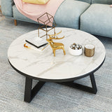 Moderner minimalistischer Couchtisch runder Couchtisch für Wohnzimmer