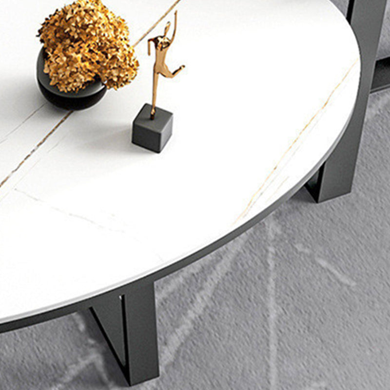 1 tavolino ovale in ardesia tavolo da cocktail moderno per soggiorno