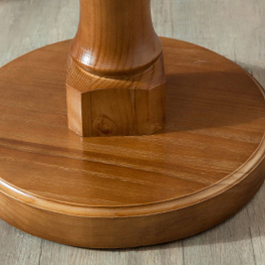 Tavolino moderno in legno solido rotondo 29,5 "H tavolo da cocktail piedistallo