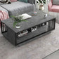 Modern Style Wooden Table with Rectangular Storage Rack Coffee Table Block Gray Clearhalo 'Coffee & Accent Tables' 'Coffee Tables' 'coffee_tables' 'furn' 'furn_coffee_tables' 'Furniture' 'Living Room Furniture' 5584546