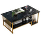 Modern Style Wooden Table with Rectangular Storage Rack Coffee Table Clearhalo 'Coffee & Accent Tables' 'Coffee Tables' 'coffee_tables' 'furn' 'furn_coffee_tables' 'Furniture' 'Living Room Furniture' 5584558