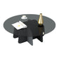Abstract Base Design Circular Glass Table with Modern Style Coffee Table