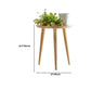 Dia 15.75" Wood Round End Table Natural Nordic 3 Legs Side Table