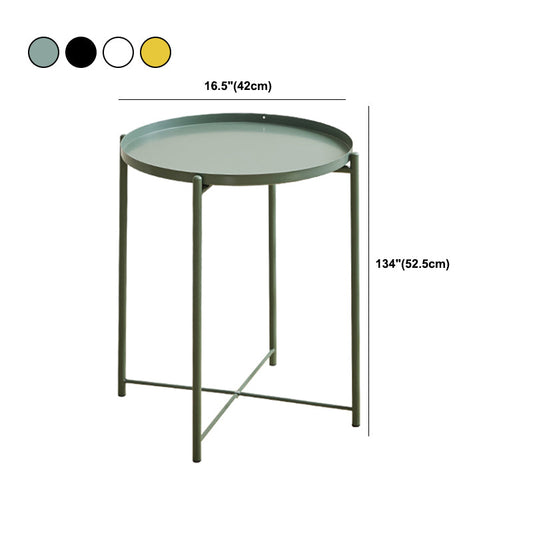 Tabella del vassoio laterale del soggiorno di ferro - 16,54 "W X 16.54" D X 20.67 "H