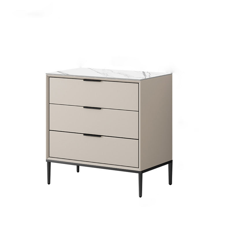15.74" Wide Modern Accent Chest with Soft Close Drawers Chest 24"L x 16"W x 30"H Light Gray Clearhalo 'Cabinets & Chests' 'cabinets_chests' 'furn' 'furn_cabinets_chests' 'Furniture' 'Living Room Furniture' 5585836