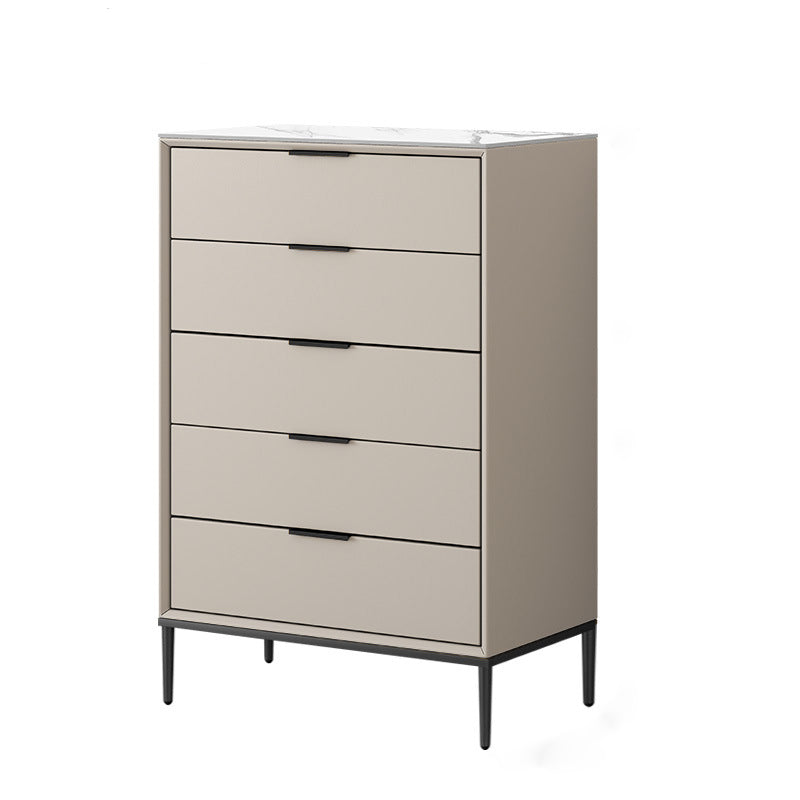 15.74" Wide Modern Accent Chest with Soft Close Drawers Chest 24"L x 16"W x 45"H Light Gray Clearhalo 'Cabinets & Chests' 'cabinets_chests' 'furn' 'furn_cabinets_chests' 'Furniture' 'Living Room Furniture' 5585840