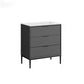 15.74" Wide Modern Accent Chest with Soft Close Drawers Chest 24"L x 16"W x 30"H Dark Gray Clearhalo 'Cabinets & Chests' 'cabinets_chests' 'furn' 'furn_cabinets_chests' 'Furniture' 'Living Room Furniture' 5585841